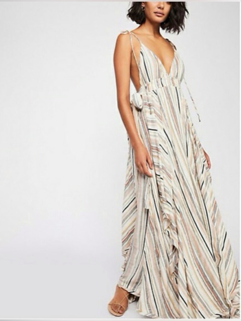 NWOT! Free People Endless Summer Tropical Heat Striped Maxi Dress